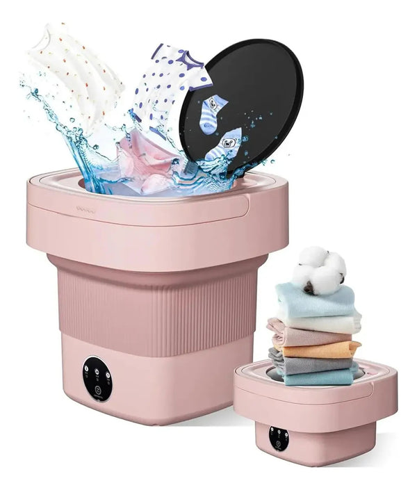 Mini Lavadora Plegable Portátil Con Centrifugado